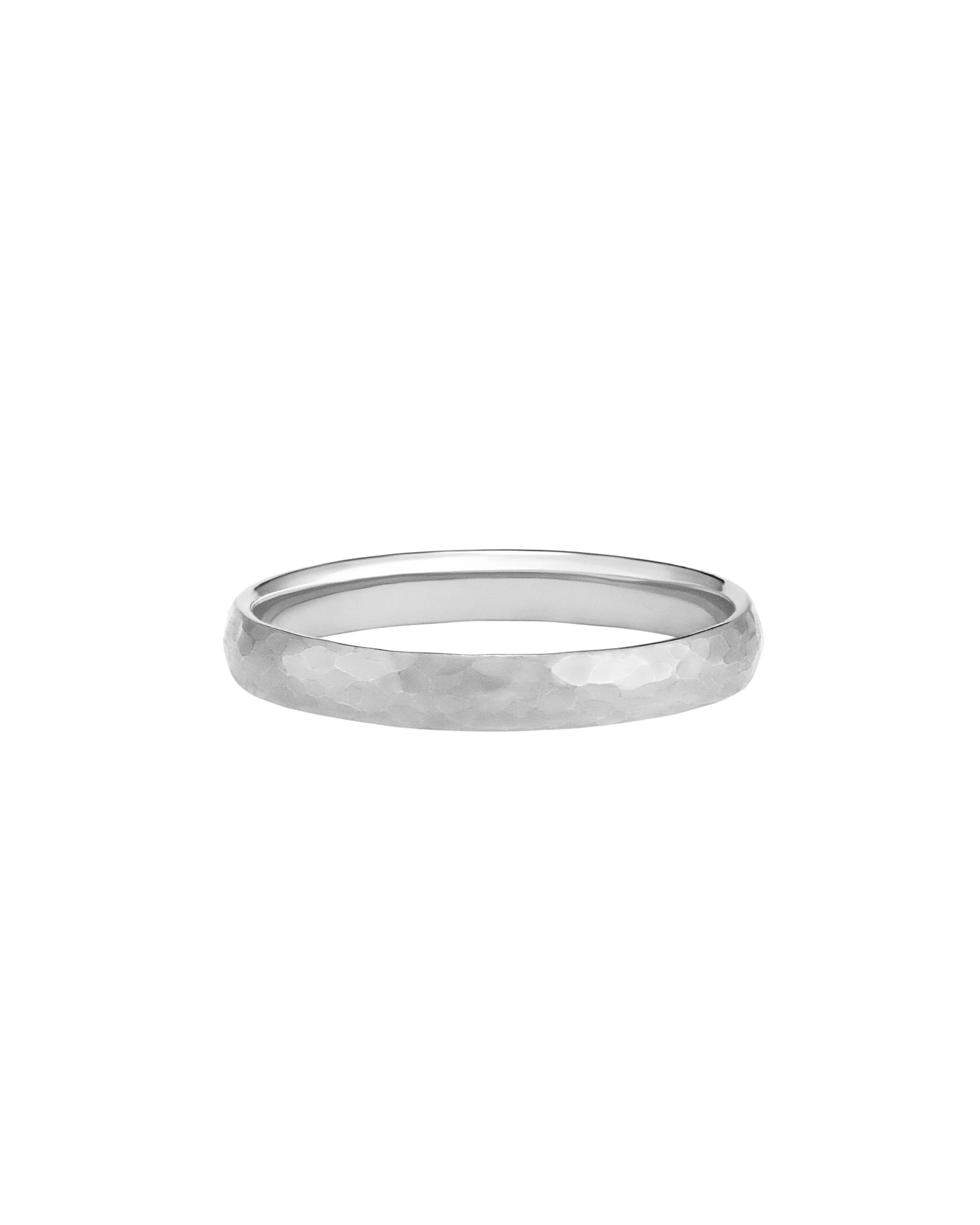 Demi-jonc confort 3mm martelé – Image 8