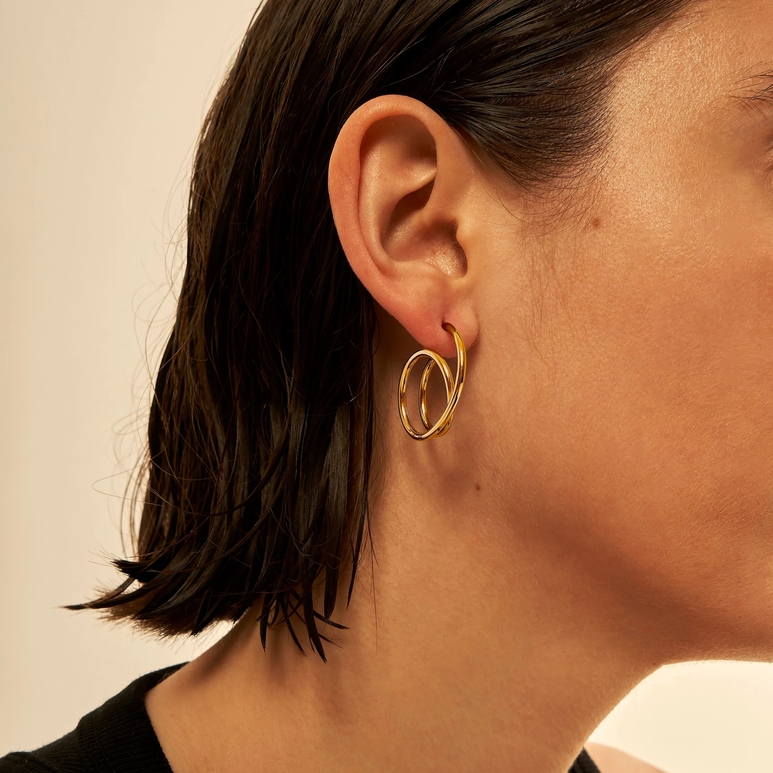 Spirale or jaune 2.0 | Boucle d'oreille – Image 2