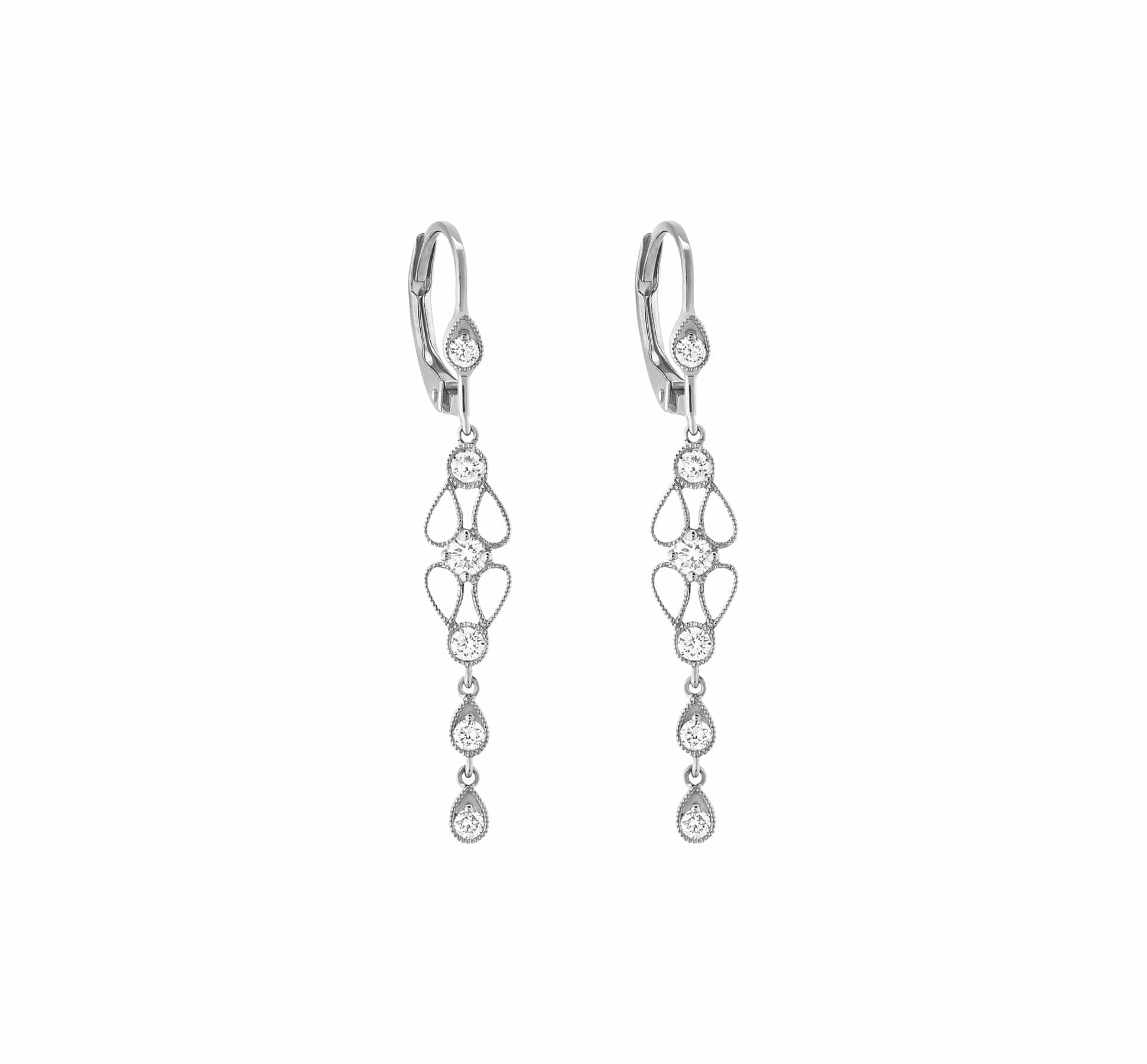 Boucles d'oreilles Babylone Or et diamants
