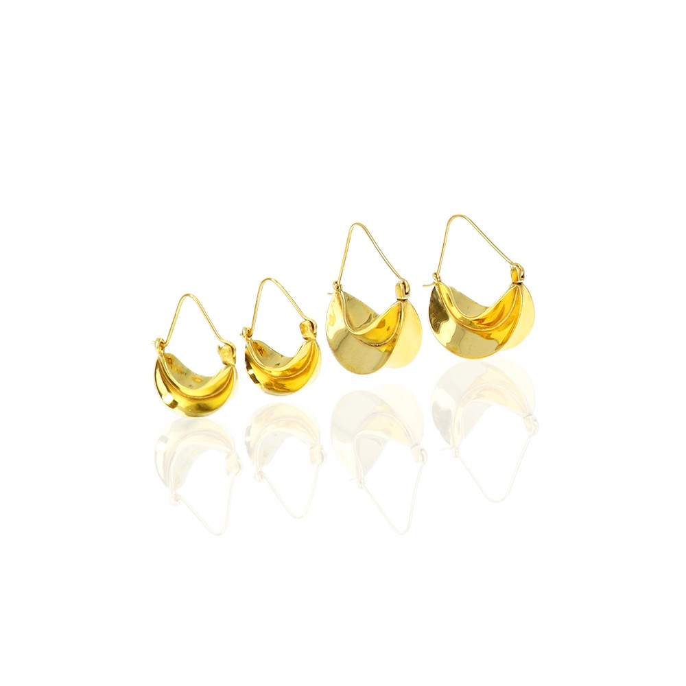 Boucles d’oreilles Carambole Plaqué Or – Image 3