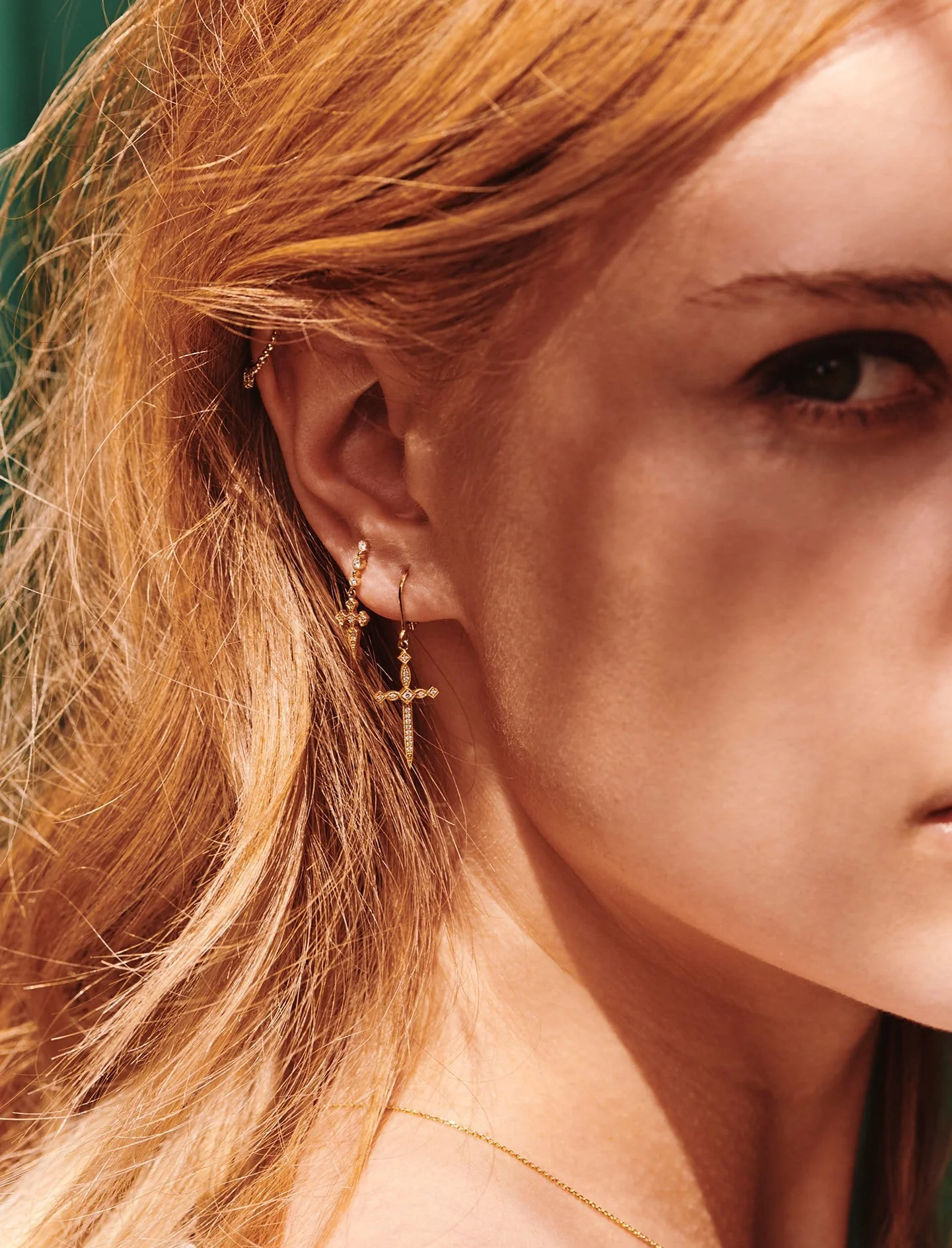 Boucles d'oreilles Diabolique Or et diamants – Image 2