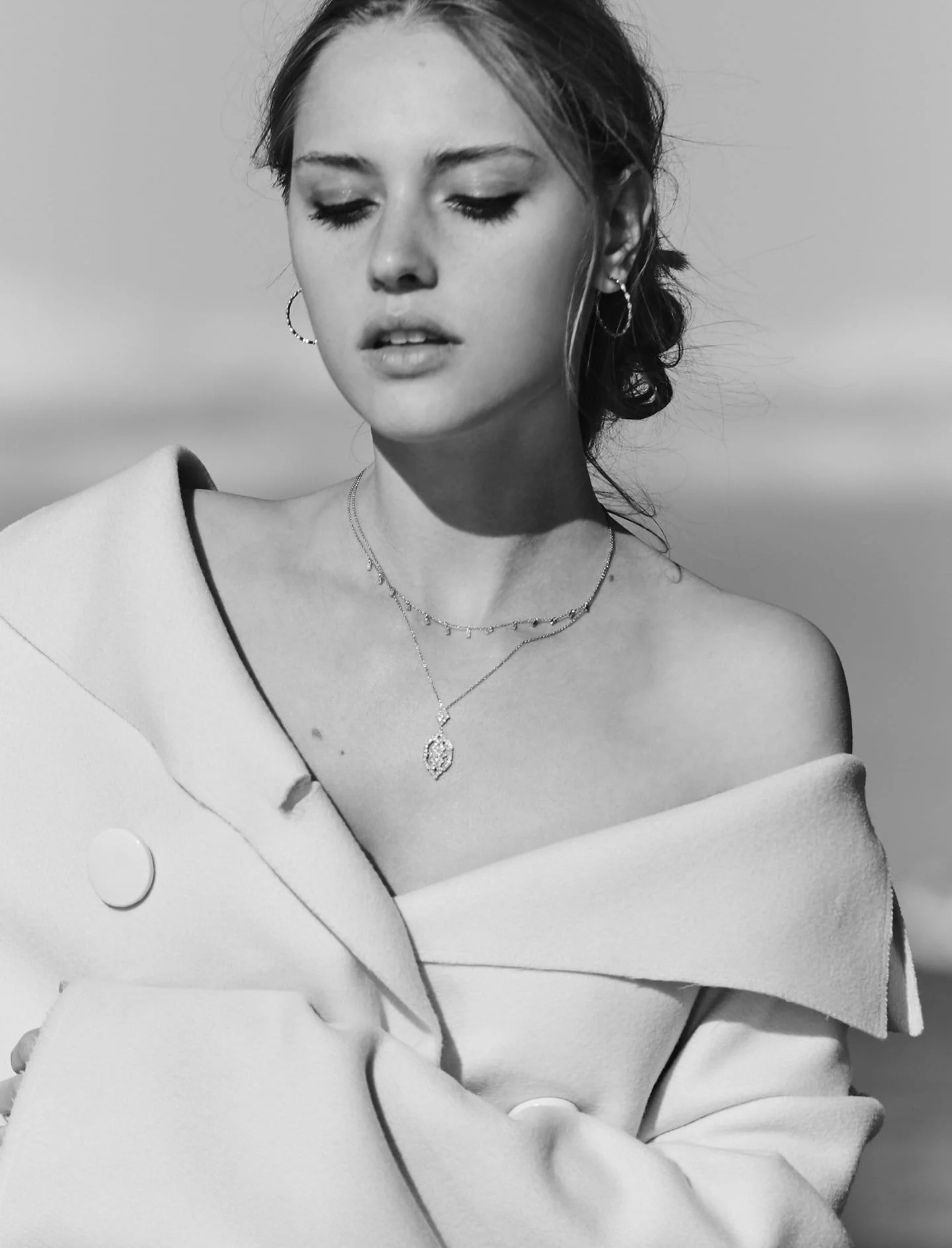 Collier Garbo Or et diamants – Image 3