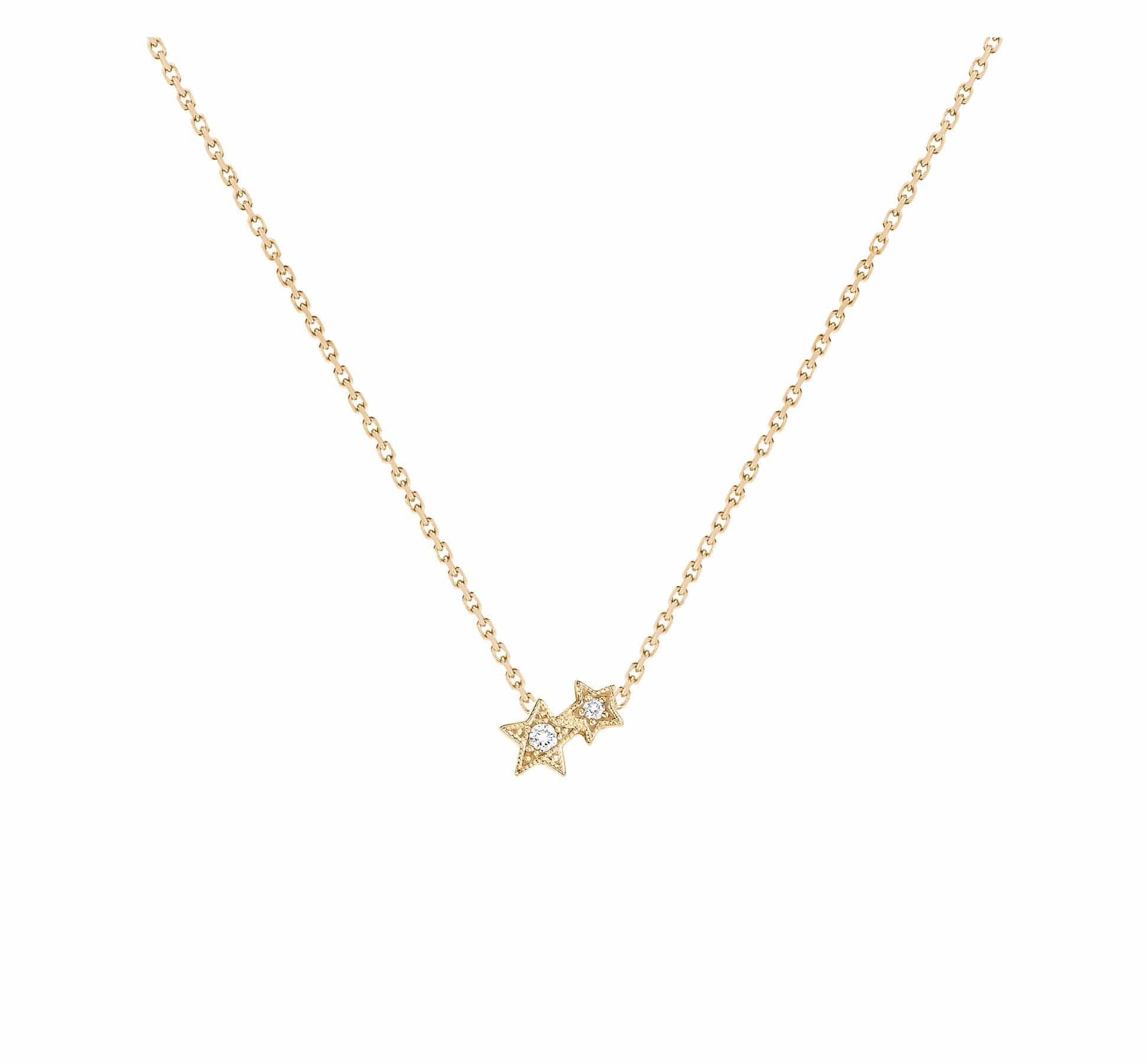 Collier Stardust Or et diamants