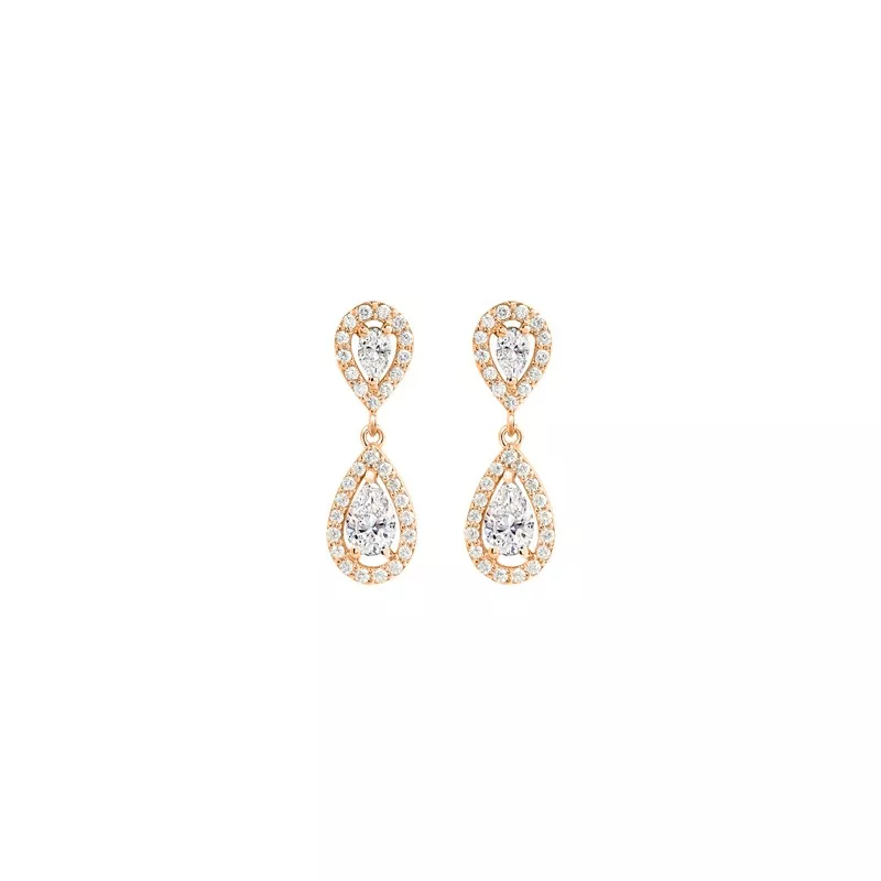 Boucles d’oreilles en diamants Poires – Image 2