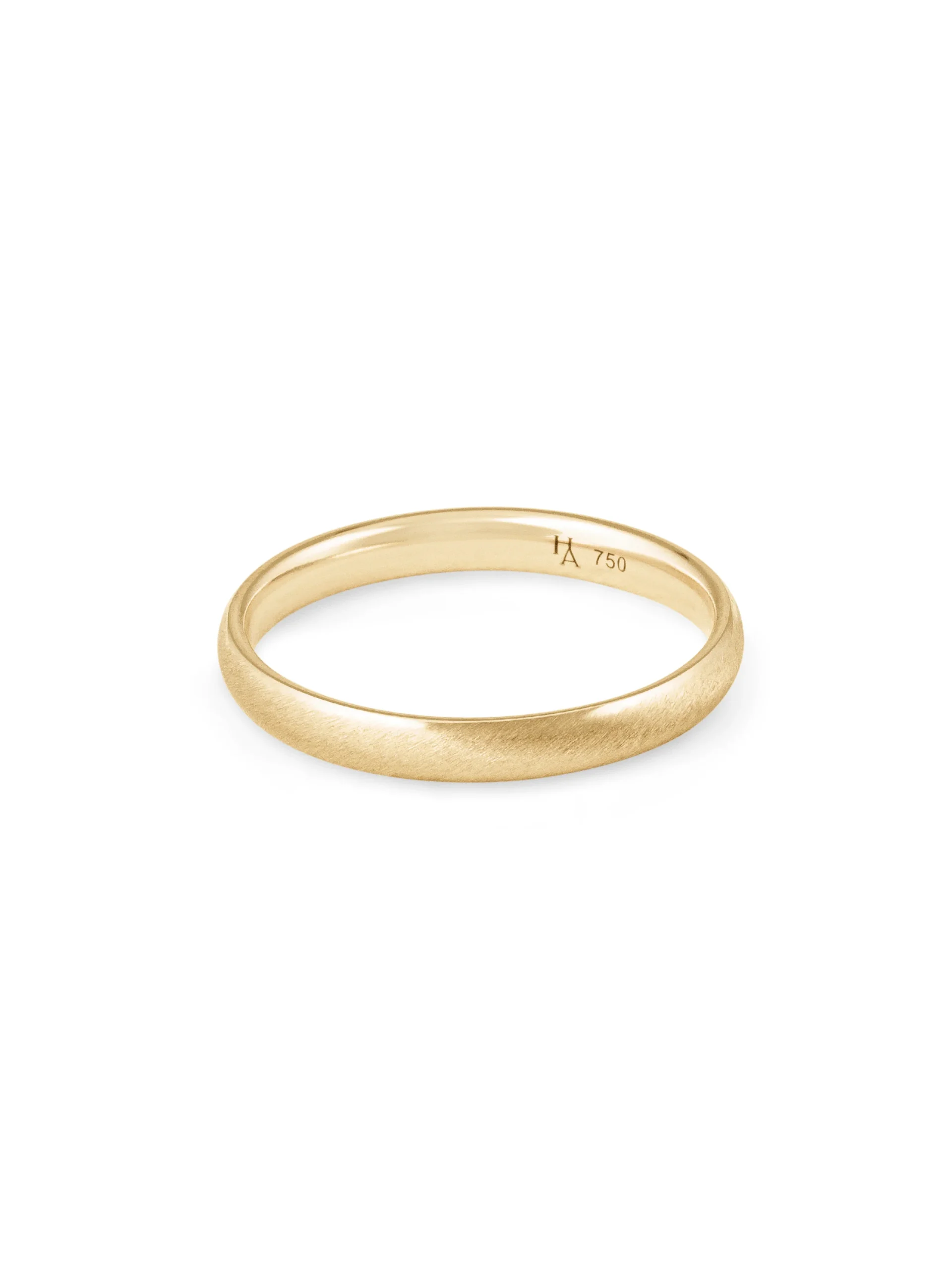 Demi-jonc confort brossé 3mm – Image 7